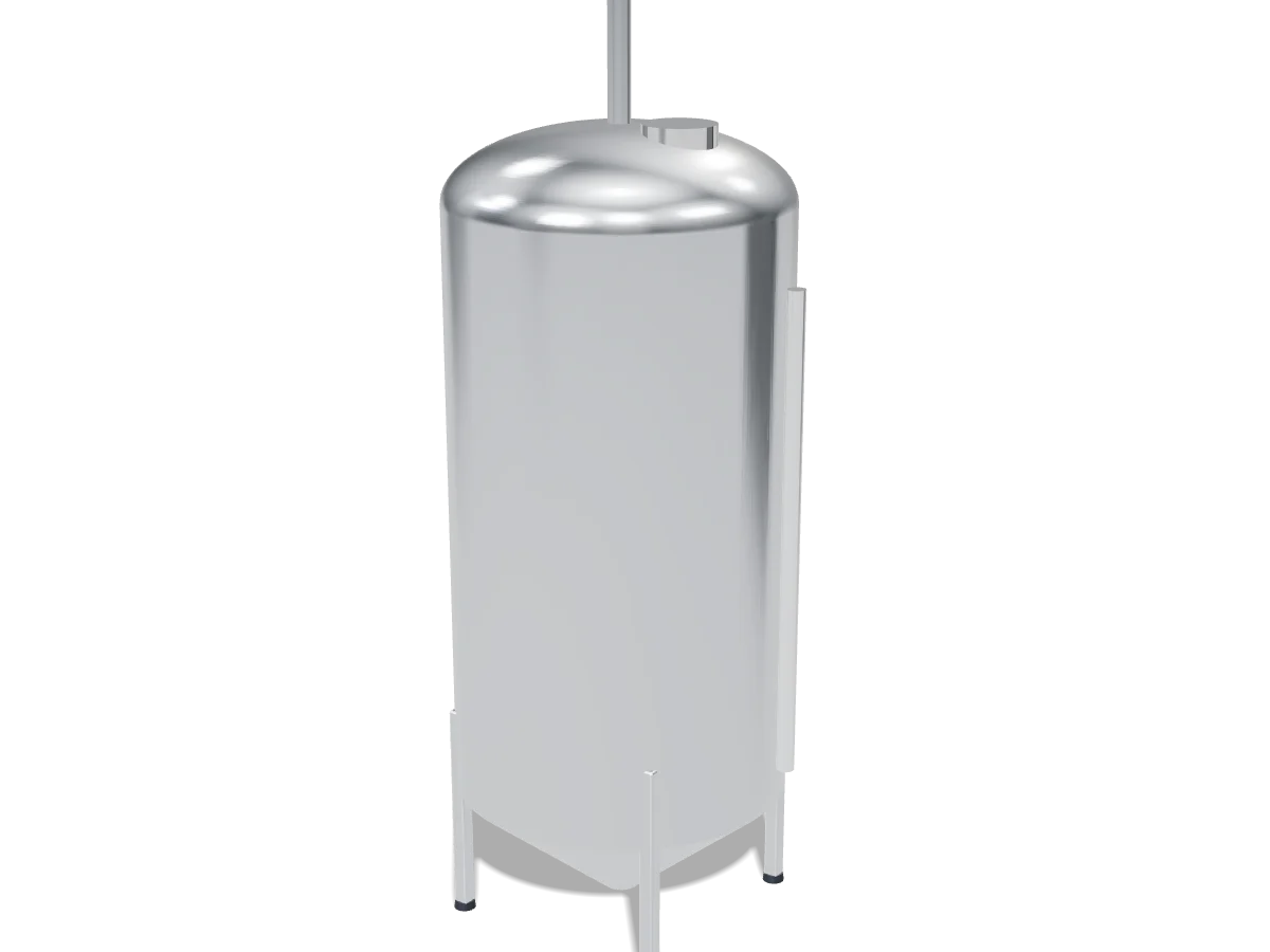 Resin storage silo