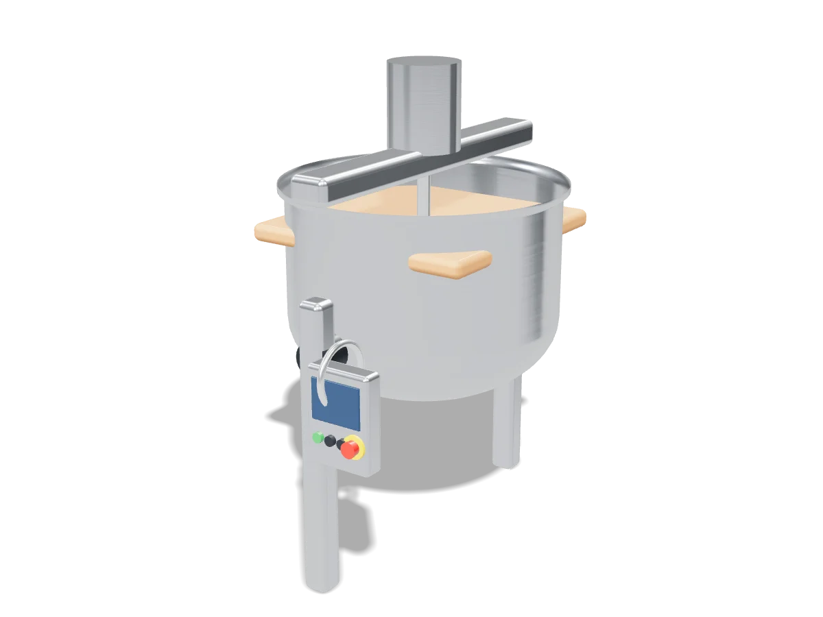 Solution preparation vessel